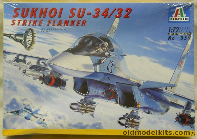 Italeri 1/72 Sukhoi Su-34 / 32 Strike Flanker Fullback, 059 plastic model kit
